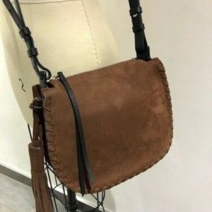 Authentic ALL SAINTS Mori Suede Crossbody Bag